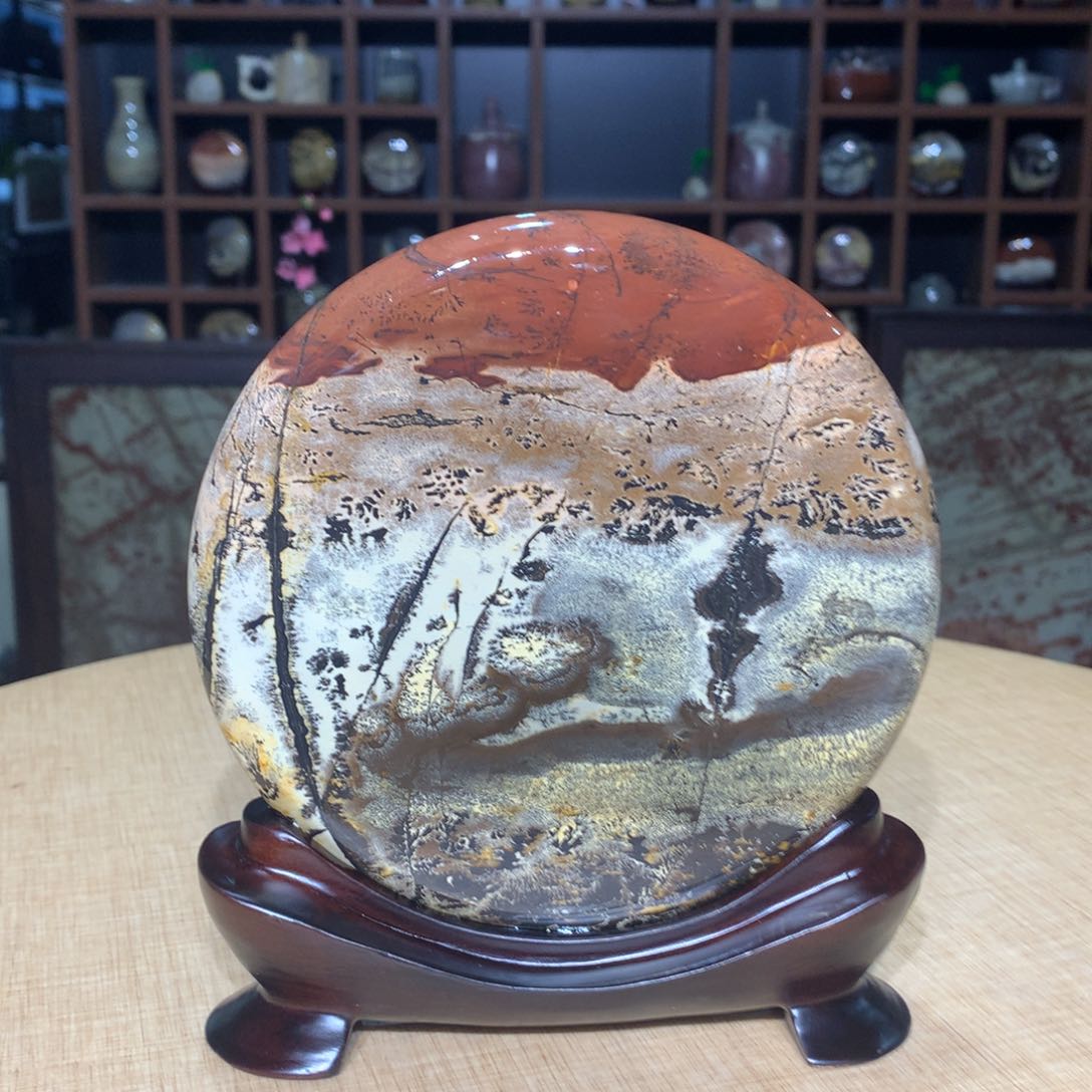 紫砂广西国画石，观赏收藏