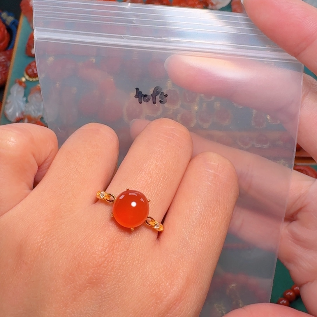 南红玛瑙南红银S925镶嵌