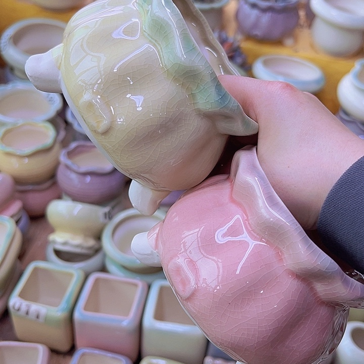 陶瓷花盆当场满12包邮