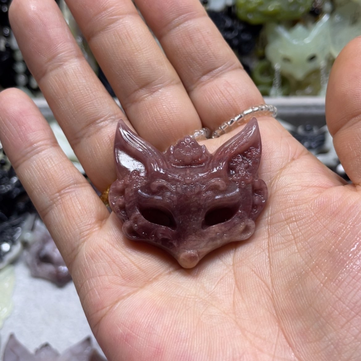 【闪购商品】岫玉颈饰未镶嵌雨**你6吊坠