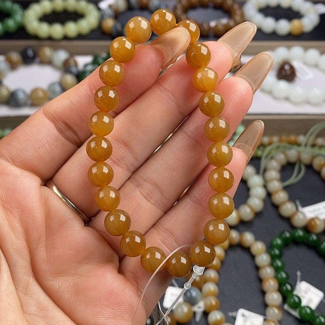 和田玉手串未镶嵌