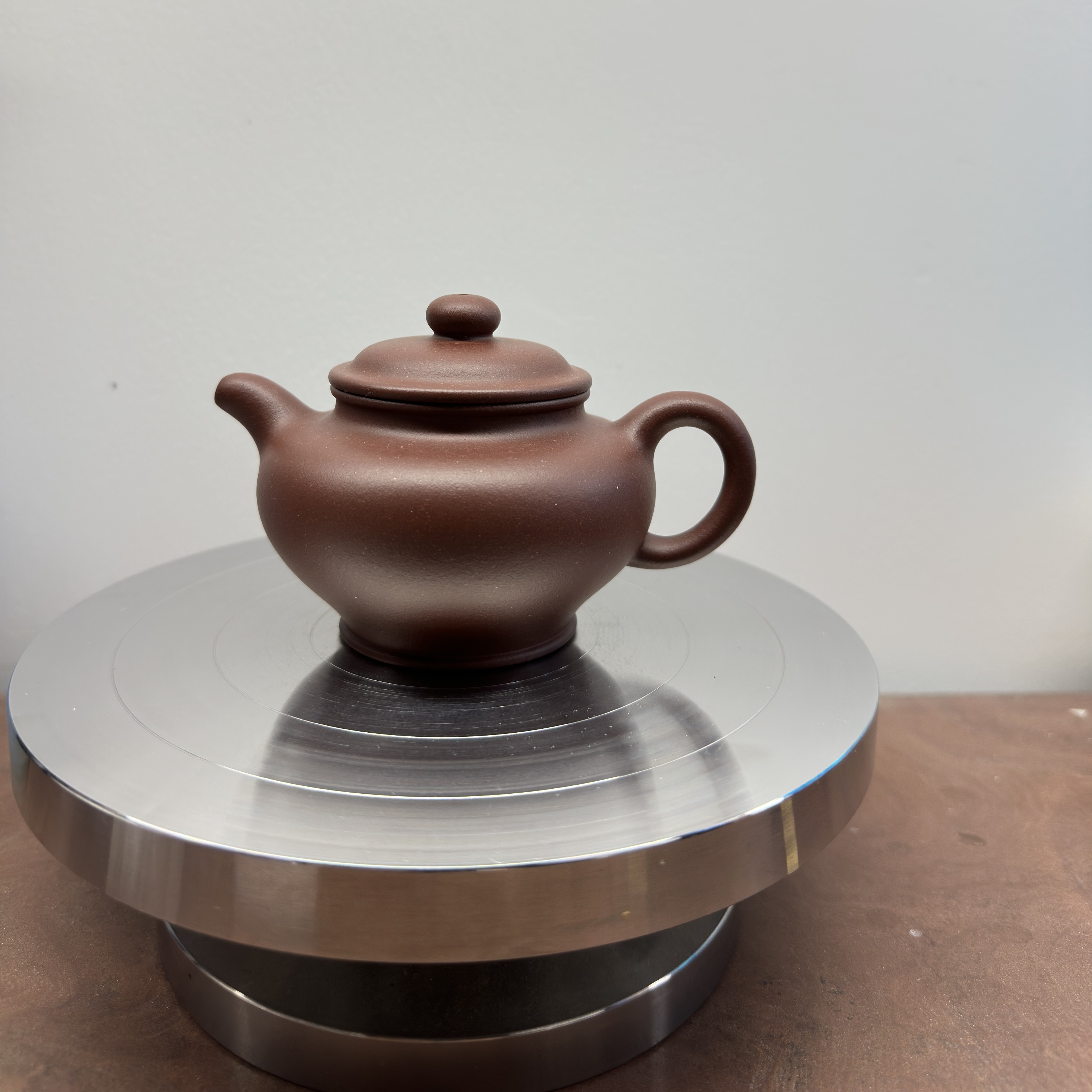 紫砂壶掇只150cc原矿深井紫泥