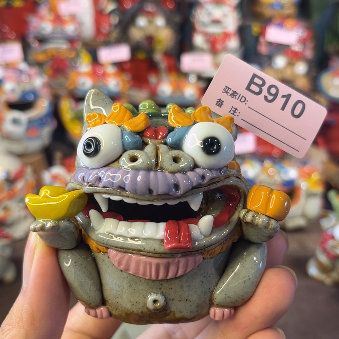 泥塑纯手工茶宠摆件