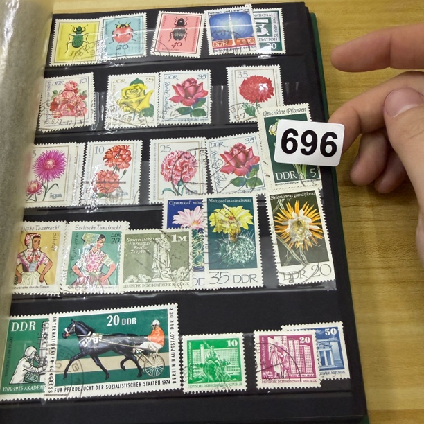 外国信销普票有邮戳邮票含册696