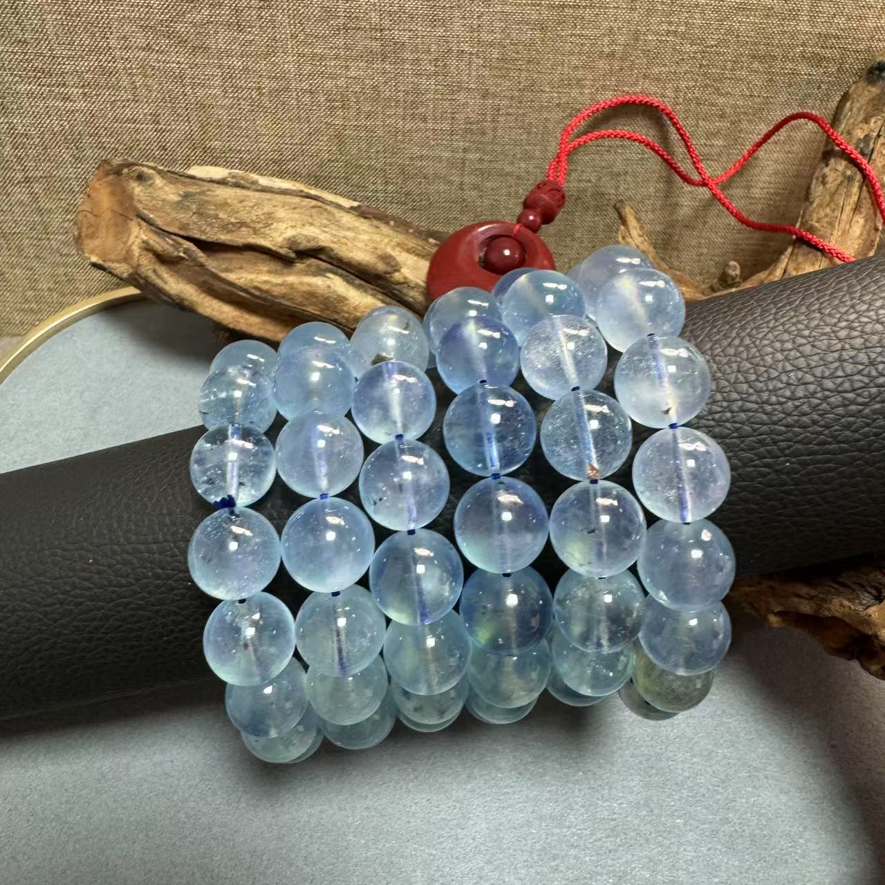  【云上珠宝】Z64 毕业级高货海蓝宝手串 多样性发其一