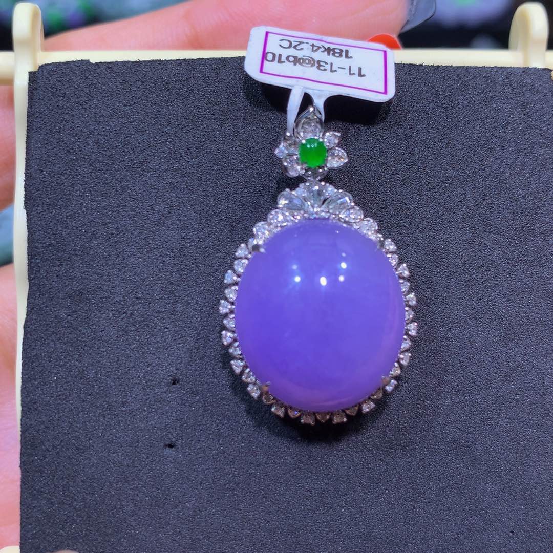 翡翠18K金镶嵌手链翡翠