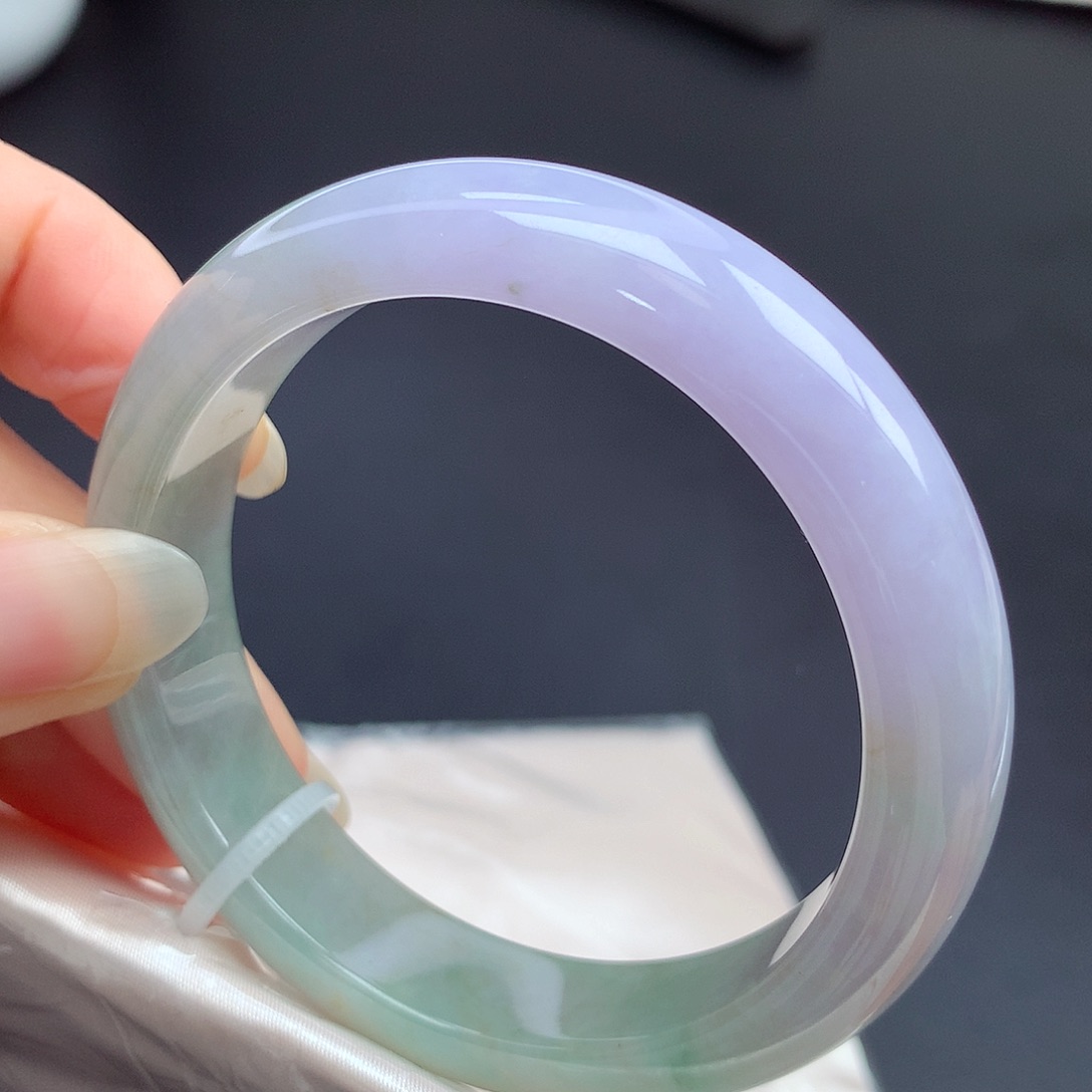 翡翠未镶嵌手镯53.4圈口