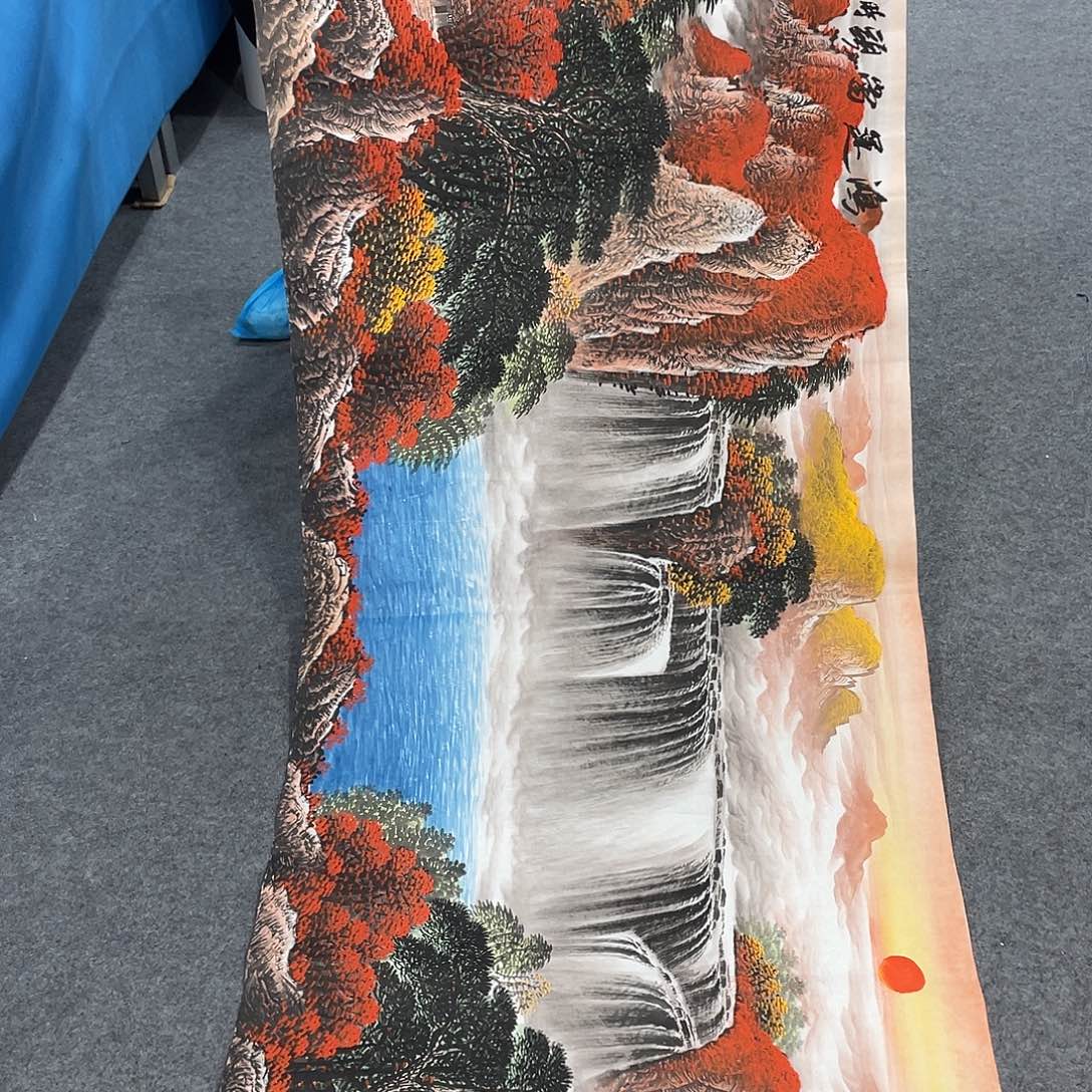 国画今天上午国画作品展示