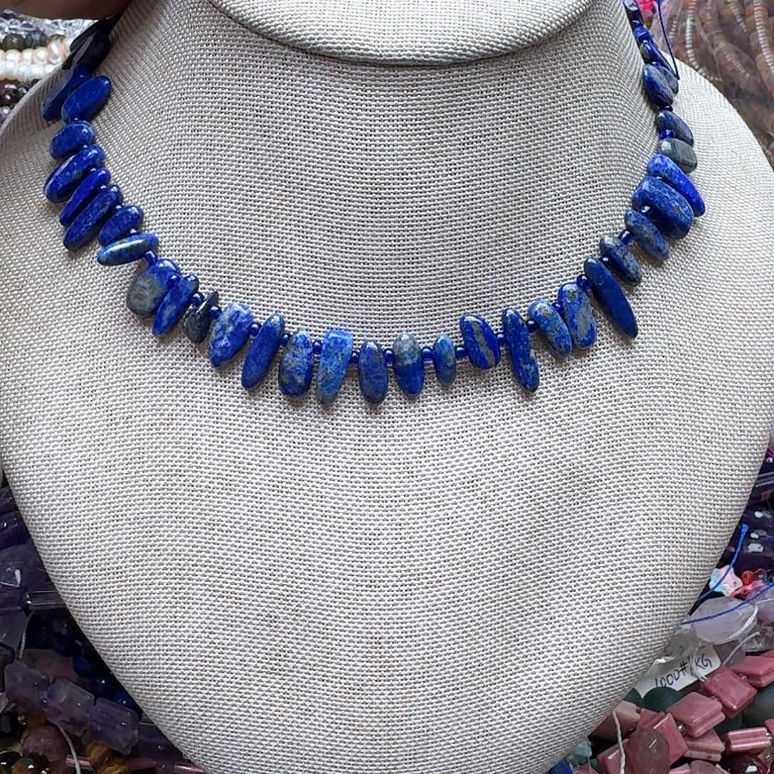 查罗石合金珠宝半成品一条青金卡子