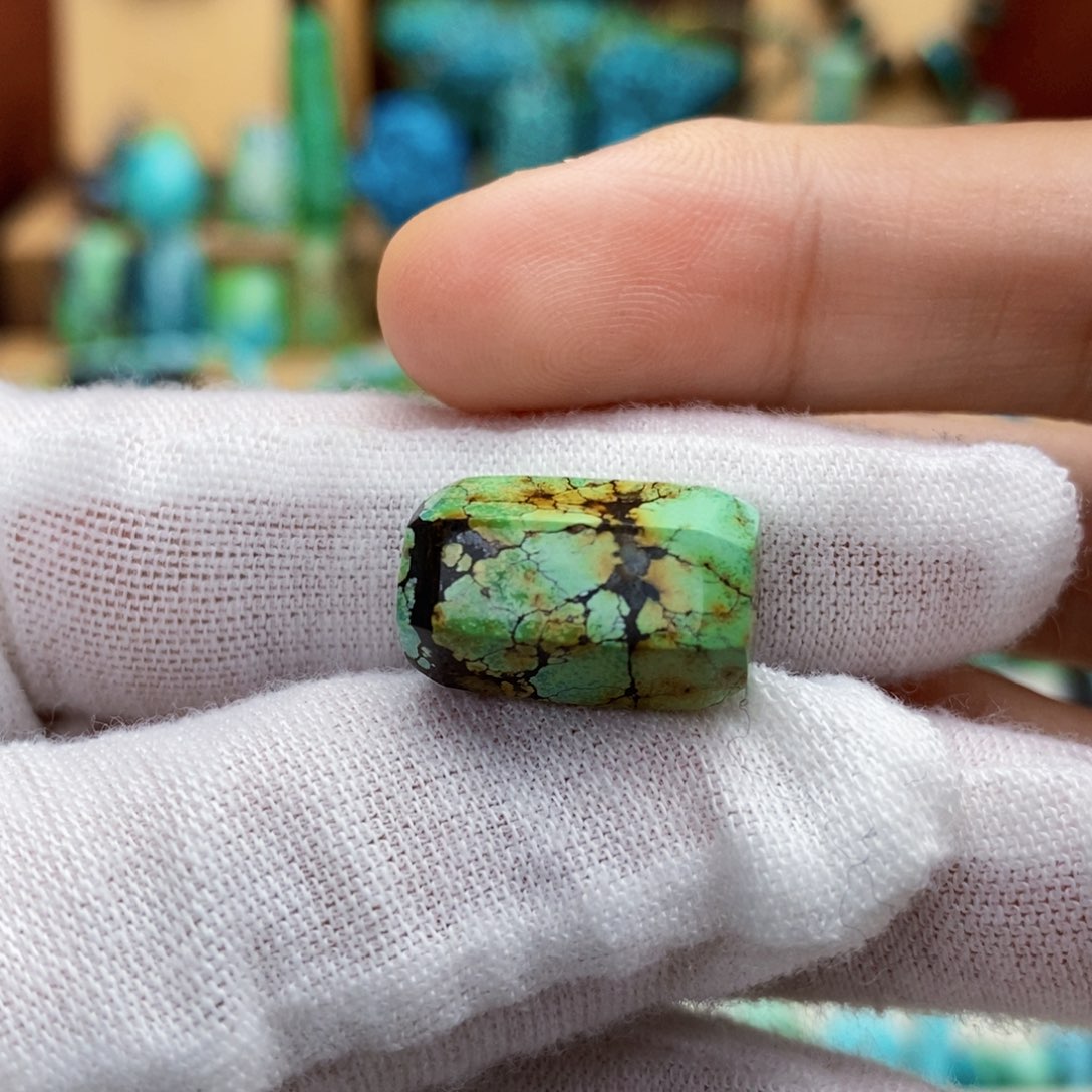 定制绿松石三彩六轮