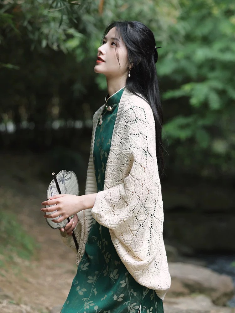 C-948-专属链接---春夏款旗袍搭配神器护颈肩外搭衬衫坎肩