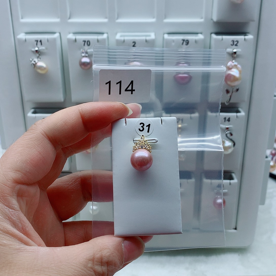 吊坠(不含链)淡水珍珠合金