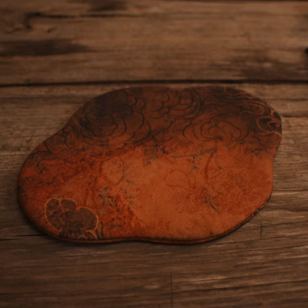 【九离烧】祥云海棠茶垫(九离烧0154)