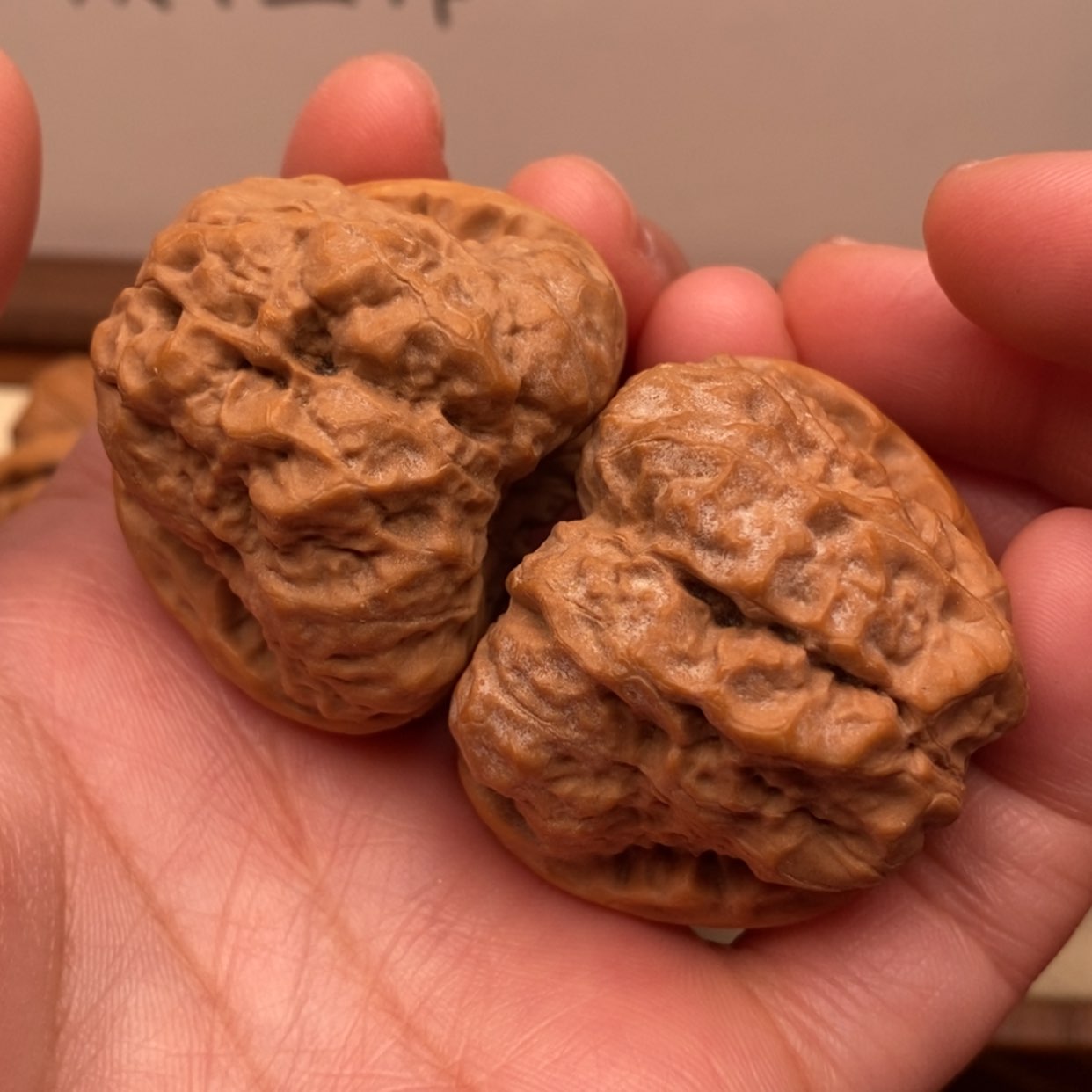 【闪购商品】把件文玩核桃肌肉蛙边40左右