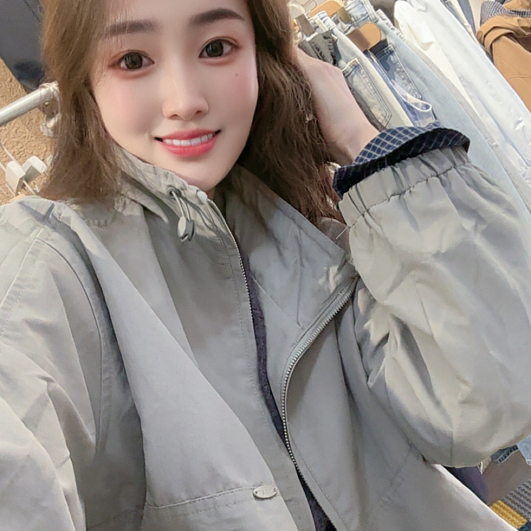 欧韩元素新品秋款拼接外套
