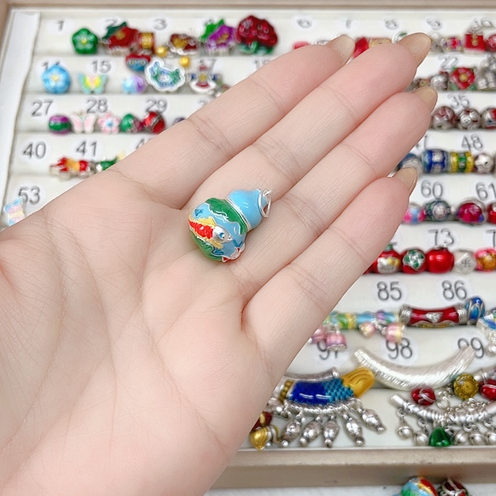 ℳ***࿚足银珐琅彩足银配件