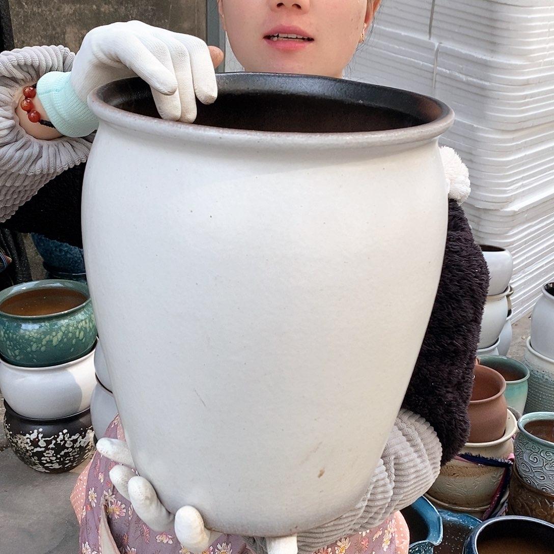 红泥花盆正品口25高30