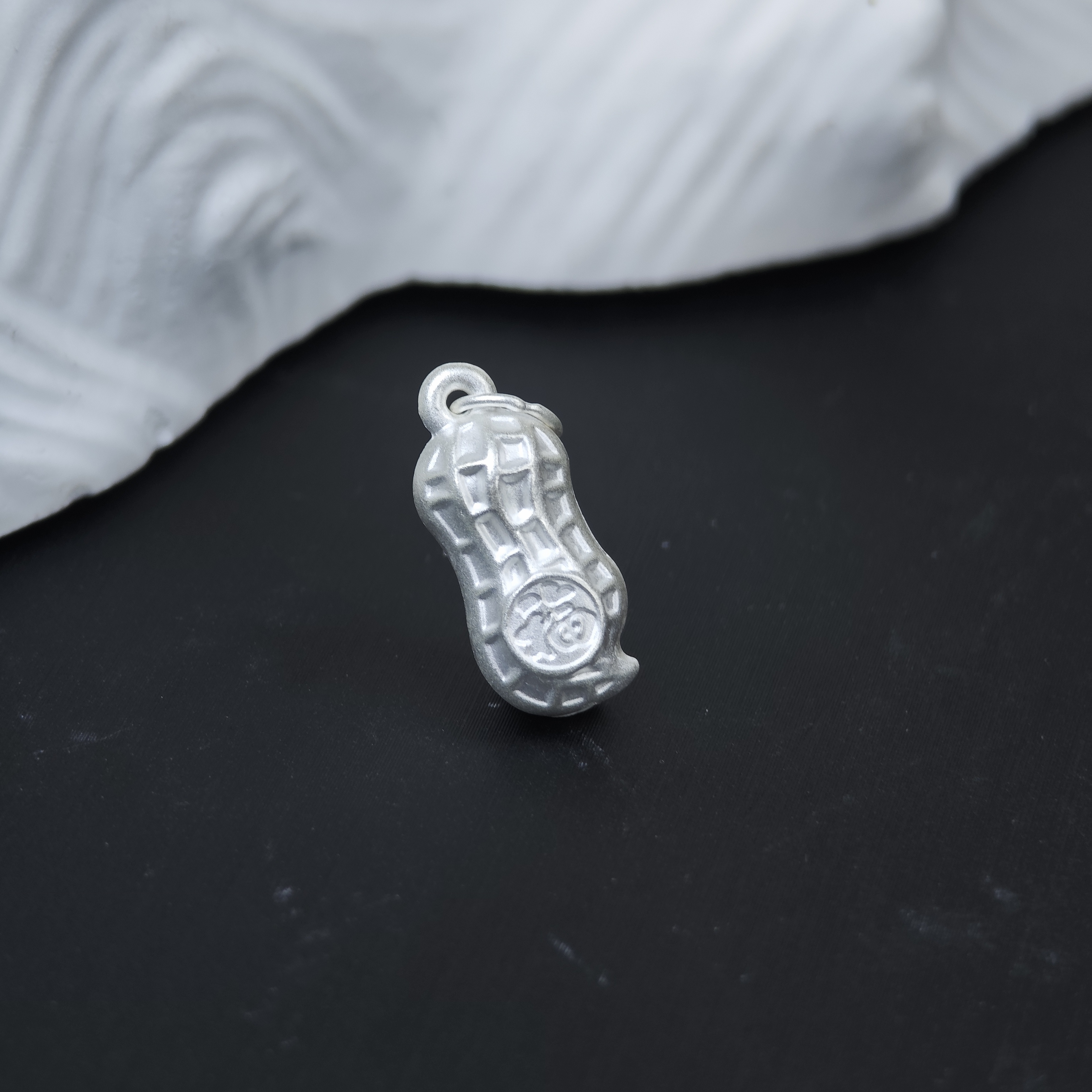 【铭记珠宝】足银花生吊坠Z