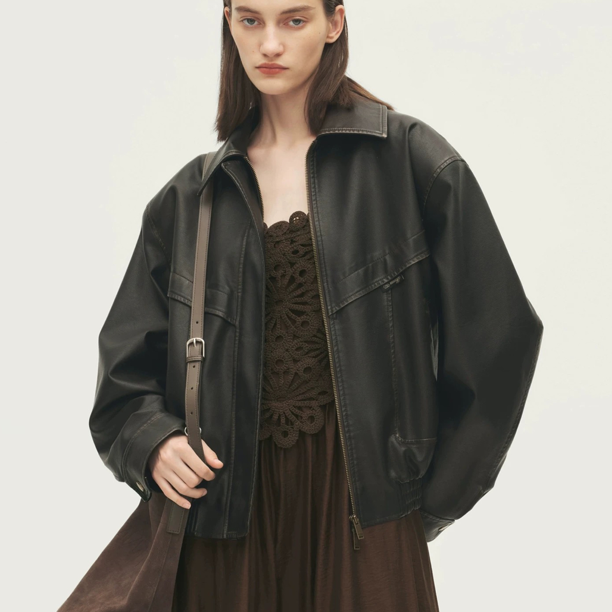 皮衣长袖休闲机车服常规款复古