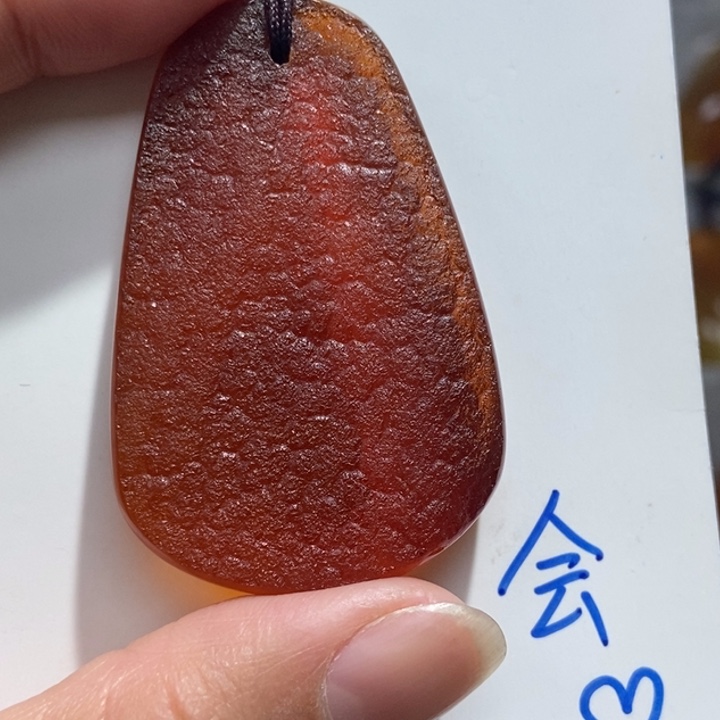 定制琥珀未镶嵌琥珀蜜蜡吊坠项链