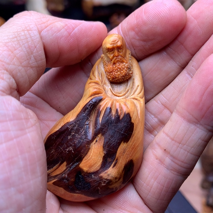 柏木（崖柏）崖柏陈化料手把件