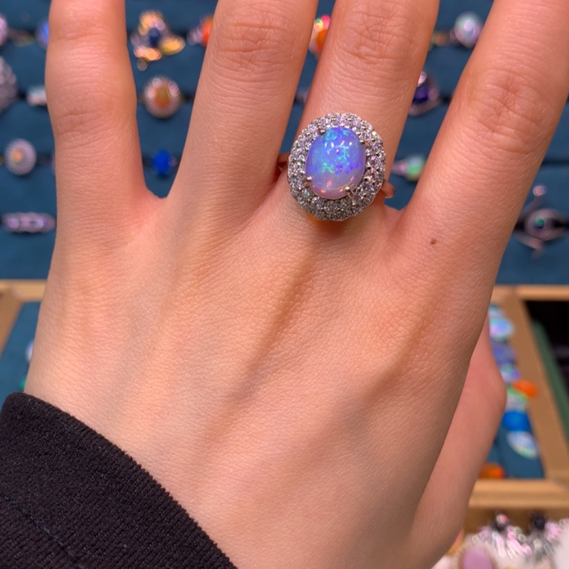 【闪购商品】欧泊戒指款式银S925镶嵌