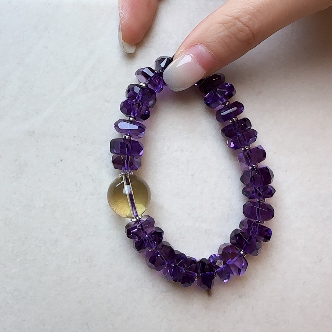 水晶手链未镶嵌晓**月大气上档次