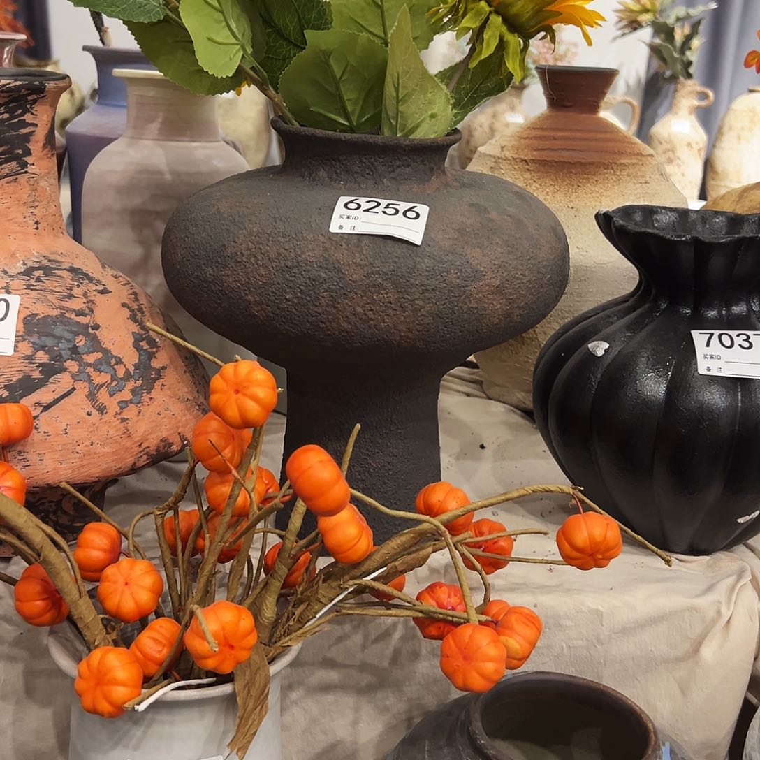 瓶6256高28口8陶瓷花瓶无孔