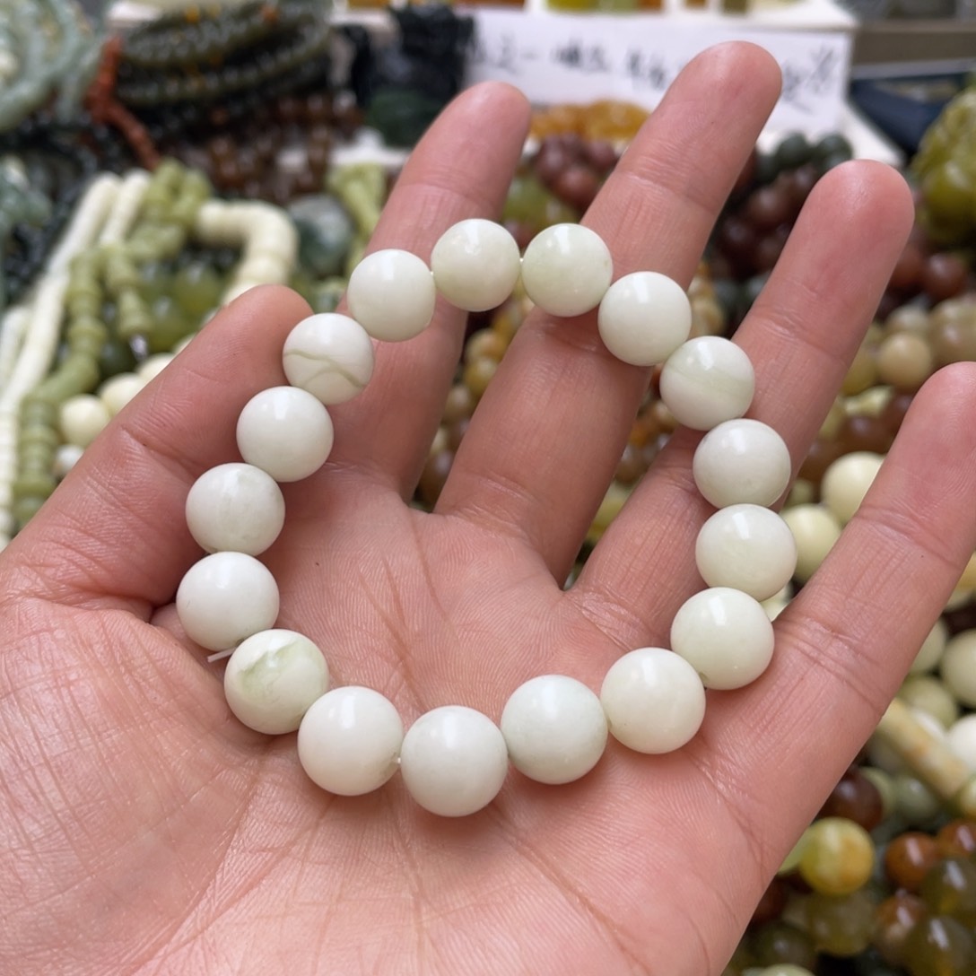 蛇纹石玉手链未镶嵌