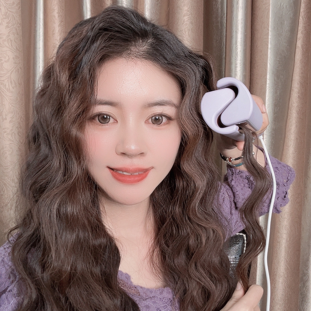 32mm深V法式蛋卷快速定型水波纹卷发棒蓬松蛋蛋卷夹大波浪卷发