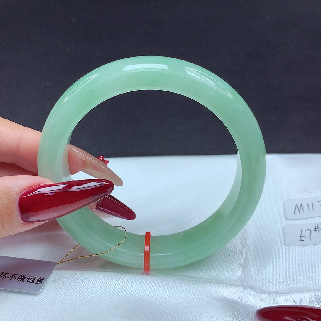 未镶嵌手镯翡翠57圈877