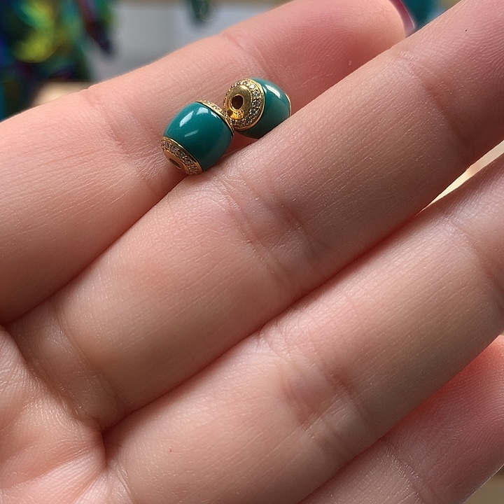 绿松石配饰18K金镶嵌