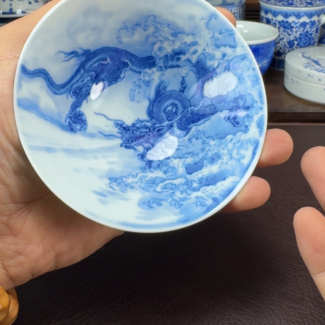 M***e瓷片当代景德镇陶瓷手绘茶具