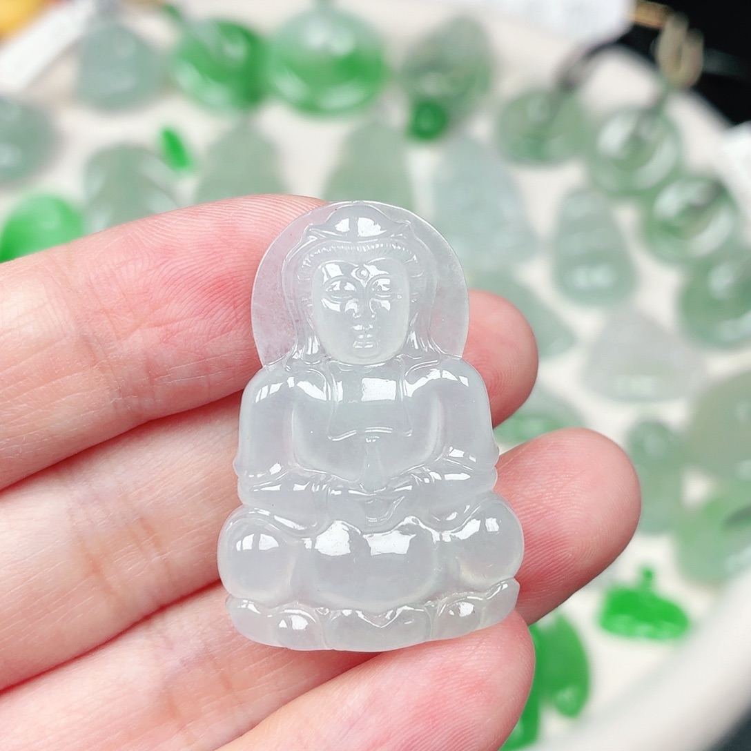 翡翠未镶嵌颈饰缅甸天然A货翡翠