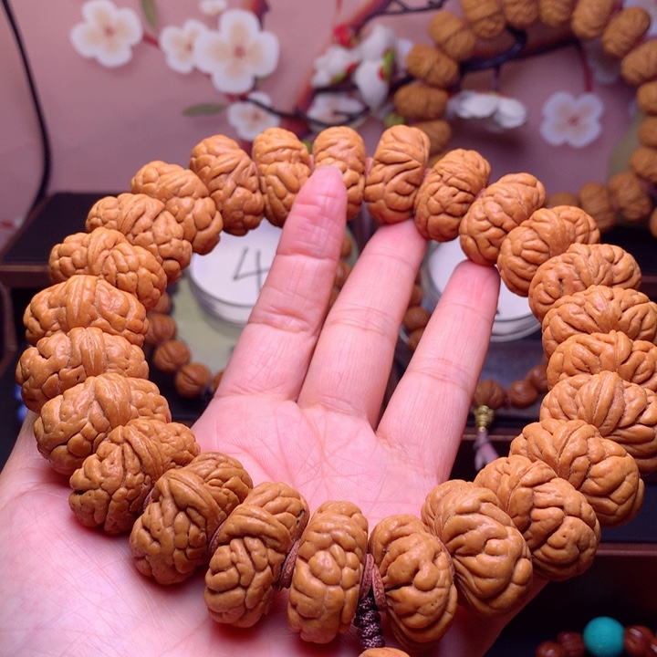 桃核手串龙纹桃核7