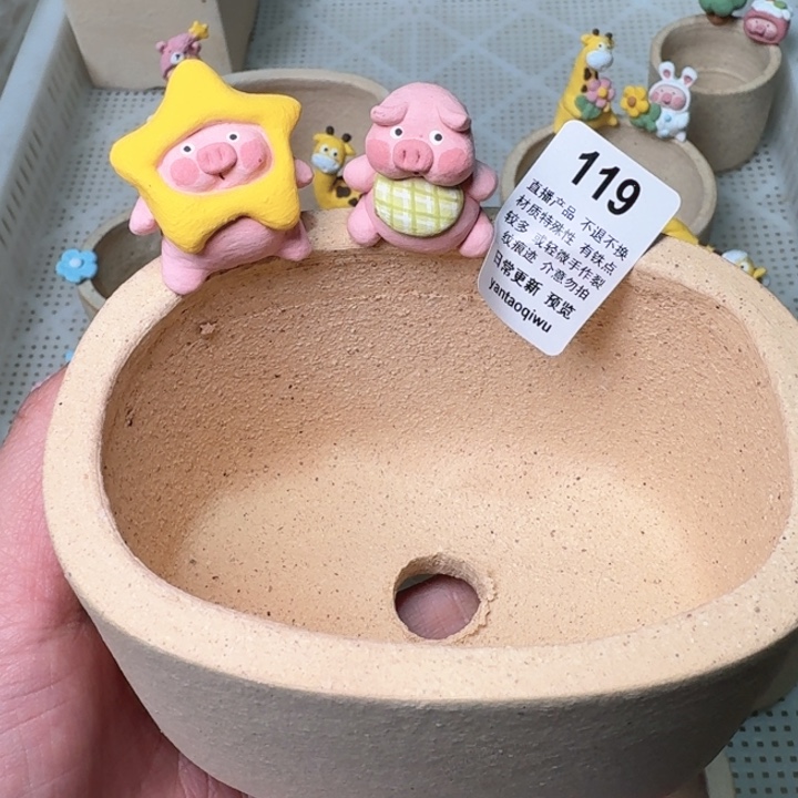 炏陶器物多肉花盆119