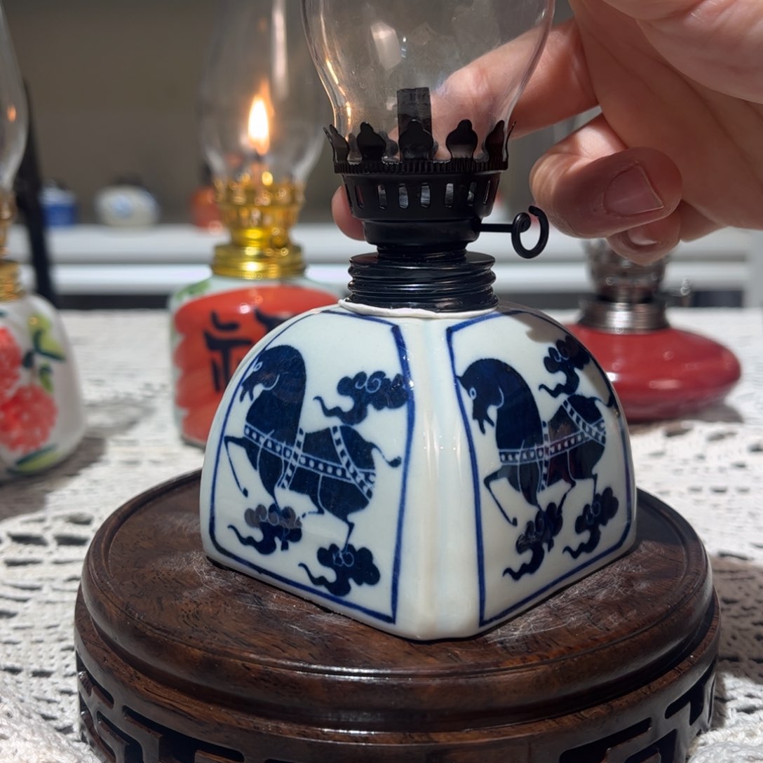 摆件景德镇陶瓷手工香薰灯