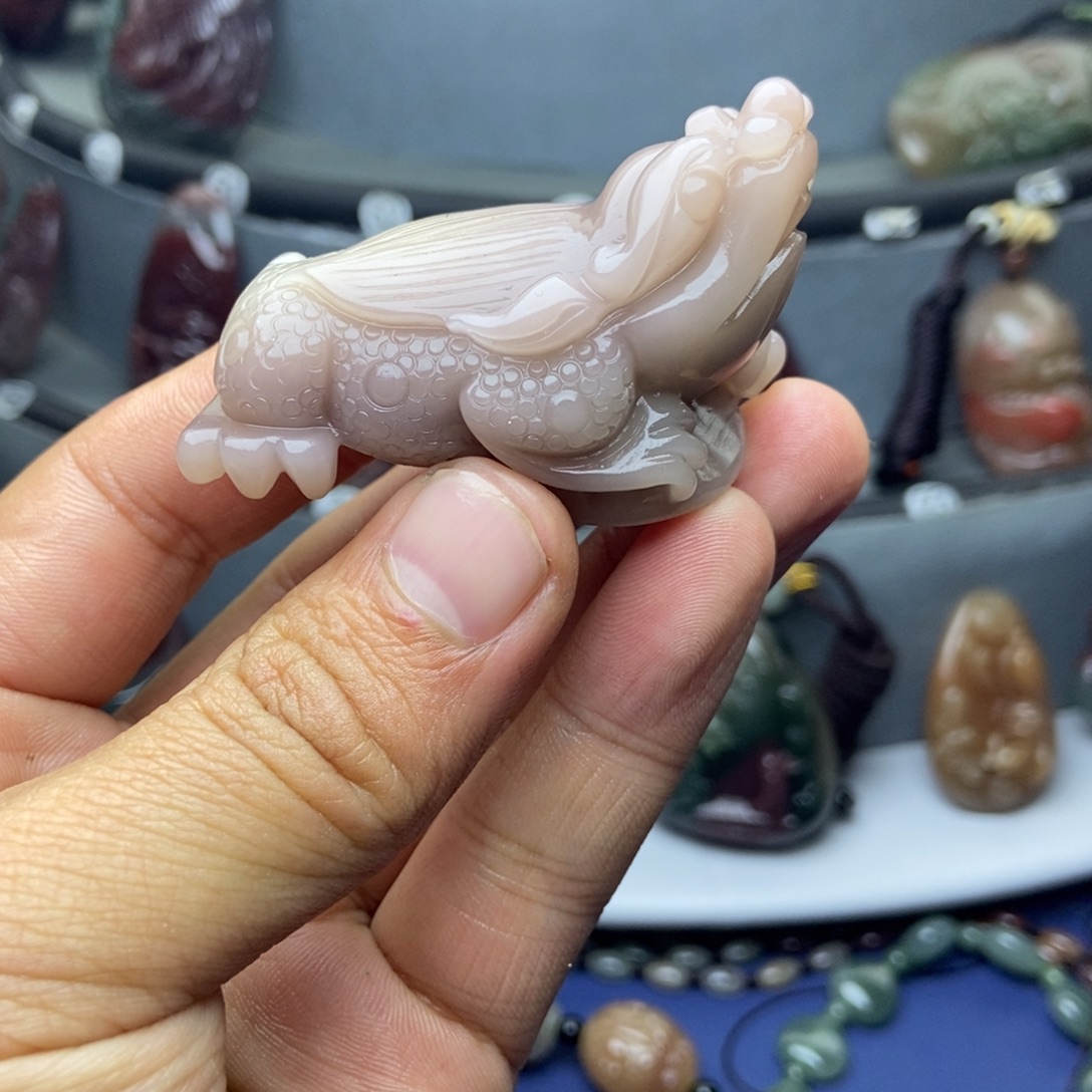 漠***北玛瑙/玉髓未镶嵌颈饰