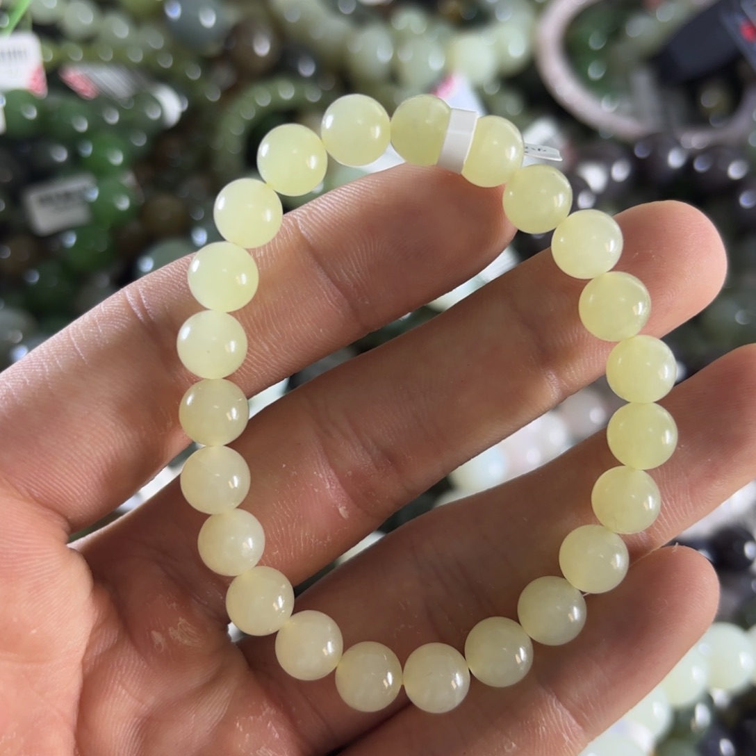 和田玉手链未镶嵌18