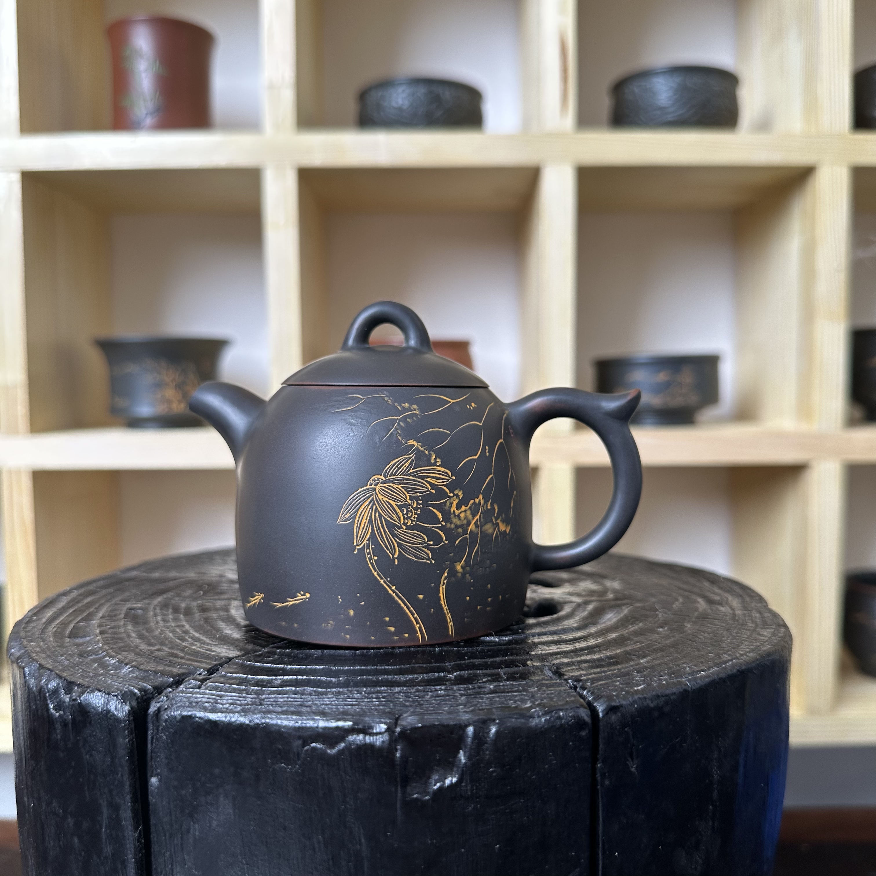 原矿全手工坭兴陶壶家用泡茶秦权壶高档礼品180毫升