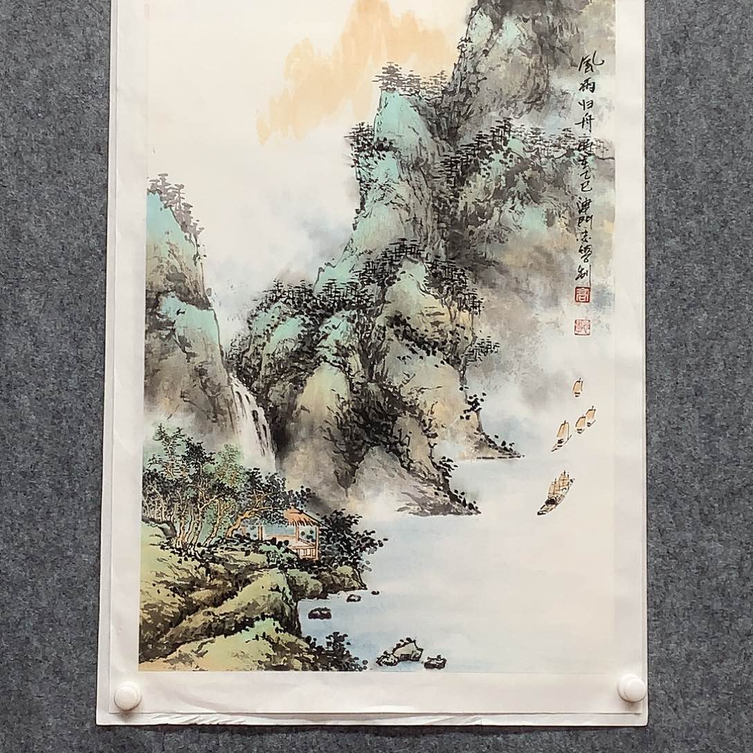 纸本手绘国画作品定制