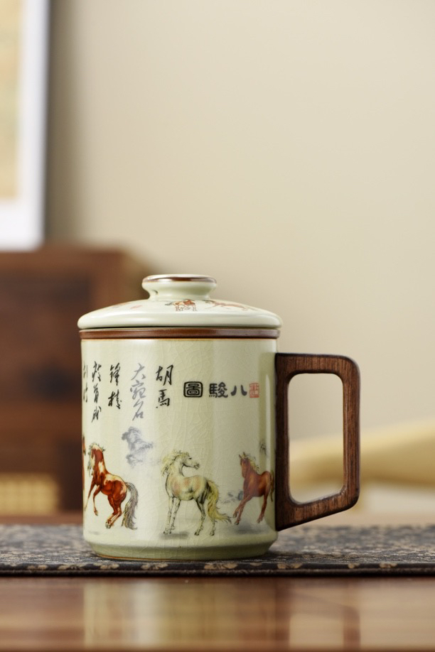 八骏图办公杯大容量礼盒