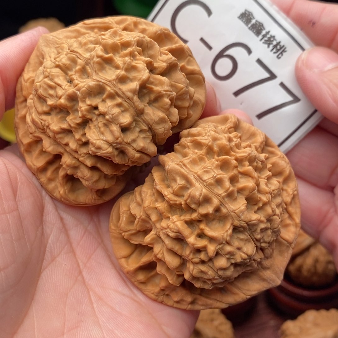 文玩核桃把件官帽53