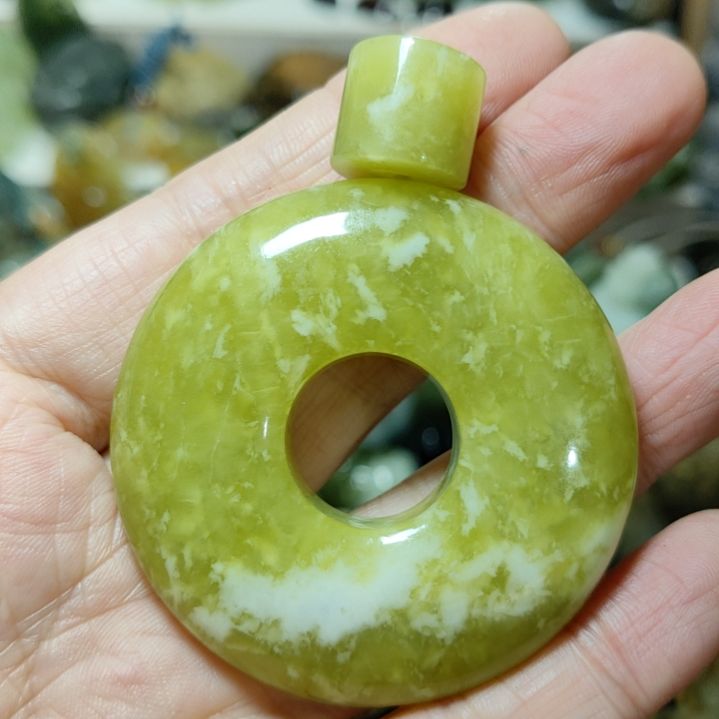 岫玉平安扣未镶嵌