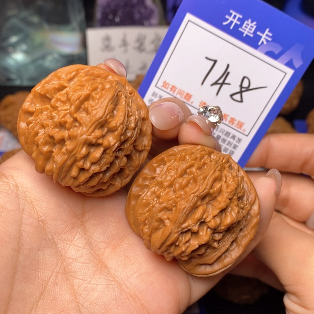 文玩核桃把件42四座楼748