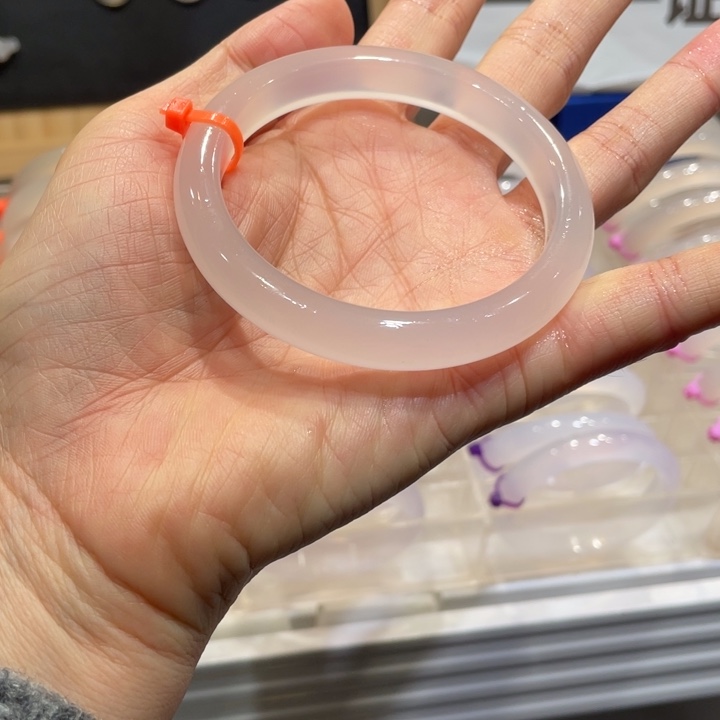 小***契玛瑙/玉髓未镶嵌手镯@定向白月光@【58】