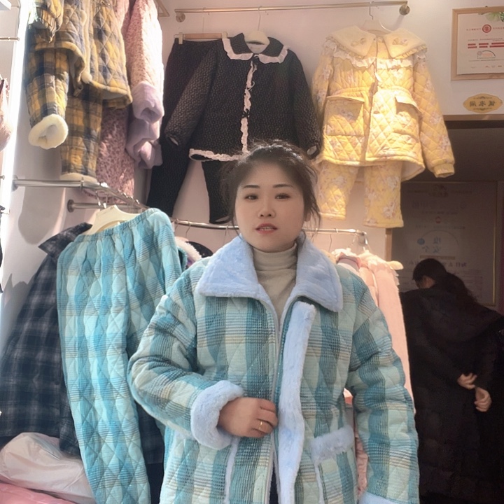 2️⃣品牌加厚棉睡衣套装