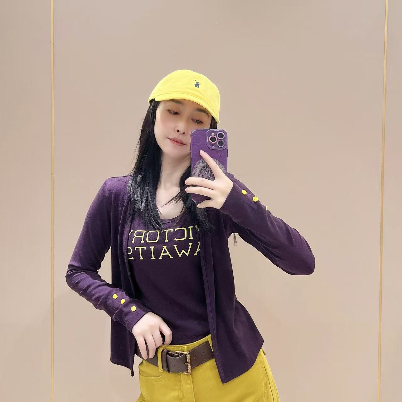 新款时尚假两件针织开衫秋季509122新款时尚潮流网红百搭秋冬长袖