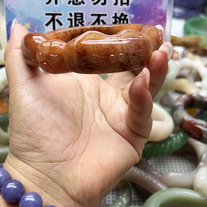 未镶嵌手镯石英岩玉久*
