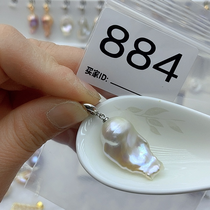 淡水珍珠颈饰银S925镶嵌